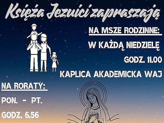 Księża Jezuici zapraszają na msze rodzinne