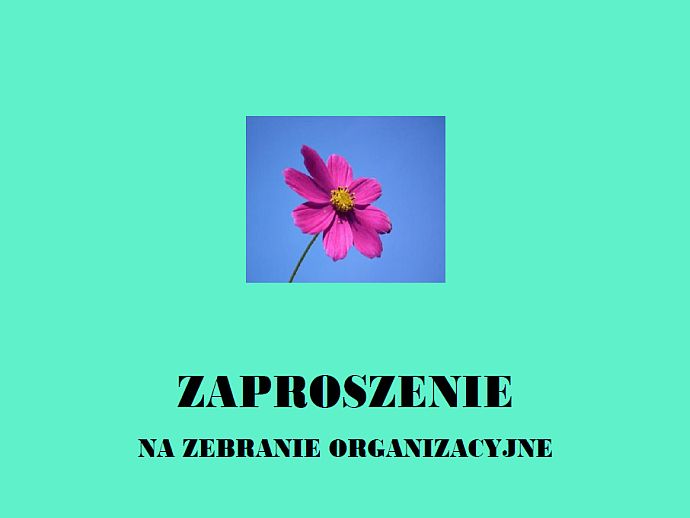 Zebranie organizacyjne